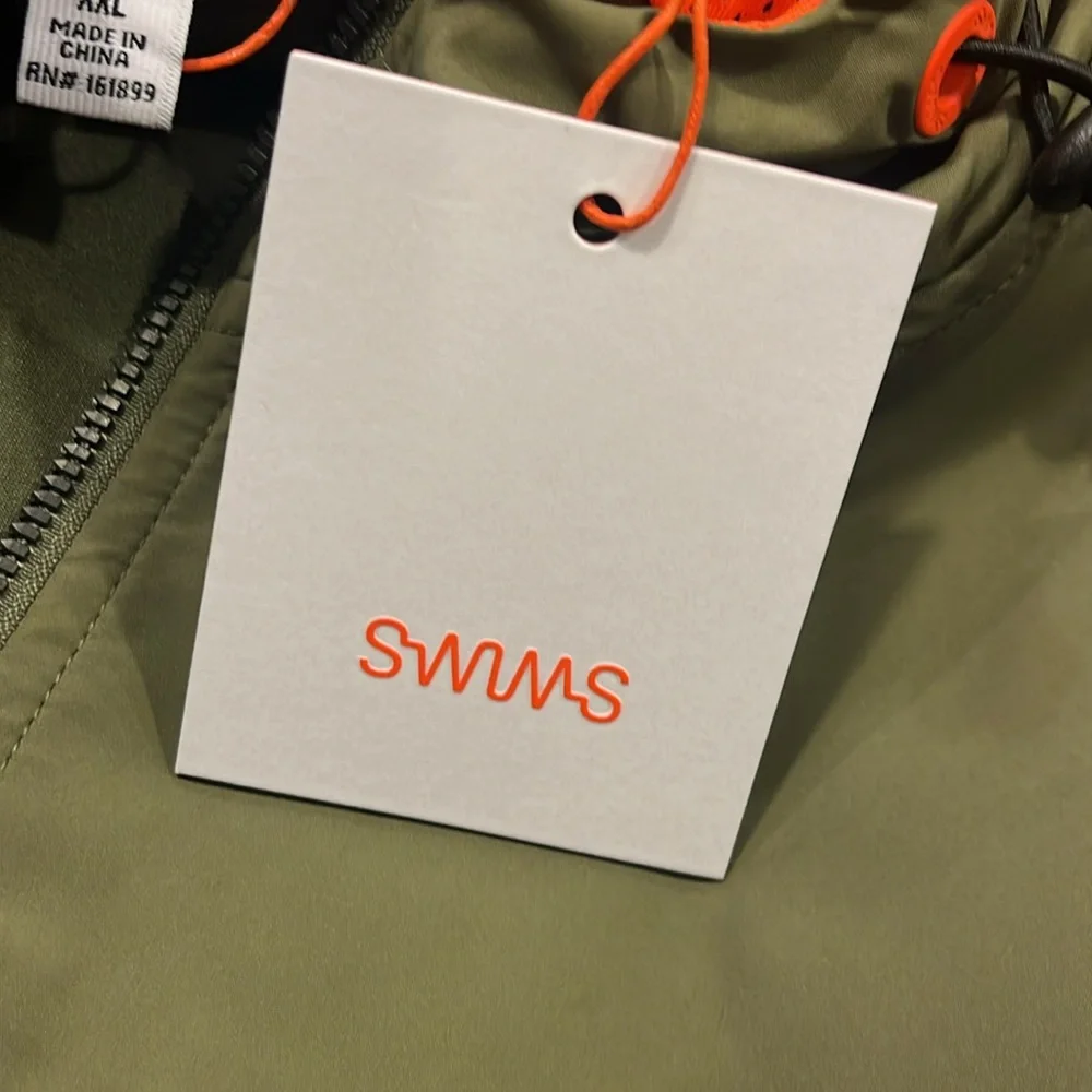 Swims Tind Full Zip Camo Jacket Hoodie new green camo Mens Size XL